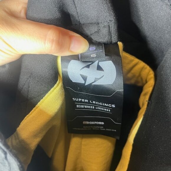 Oxford Super Leggings Moto Reinforced Black Removeable Pads Pants Sz Small 6 - Picture 4 of 7